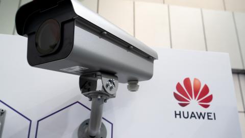 A Huawei HoloSens software defined camera is on display during the third Digital China Summit and Exhibition on October 11, 2020, in Fuzhou, China. (Photo by Chen Xiaoke/VCG via Getty Images)