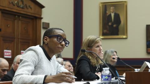 Dr. Claudine Gay, president of Harvard University, testifies before the House Education and Workforce Committee on December 5, 2023, in Washington, DC. (Kevin Dietsch via Getty Images)