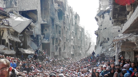 Yarmouk refugee camp, Damascus, January 31, 2014 (UNRWA via Getty Images)