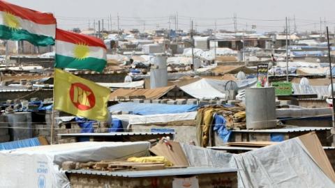 Domiz refugee camp, 20 km southeast of the northern Iraqi city of Dohuk, on June 19, 2013. (SAFIN HAMED/AFP/Getty Images)