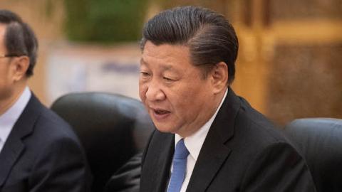 China's President Xi Jinping during a meeting at the Great Hall of the People in Beijing on June 25, 2018. 