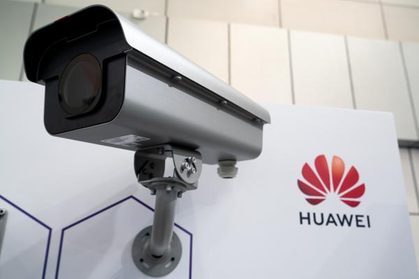 A Huawei HoloSens software defined camera is on display during the third Digital China Summit and Exhibition on October 11, 2020, in Fuzhou, China. (Photo by Chen Xiaoke/VCG via Getty Images)