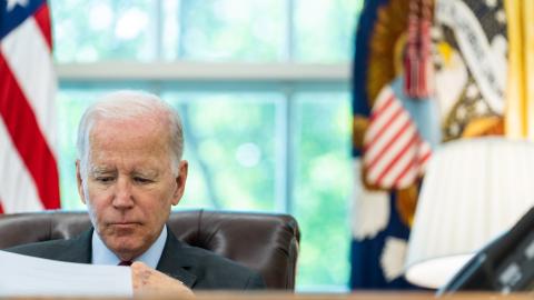 Biden Pensive