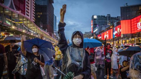 Indo-Pacific Democracy Three Finger Salute Hong Kong