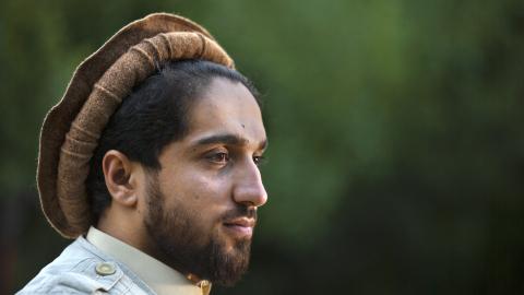 Ahmad Massoud in Panjchir Valley, Afghanistan on September 5, 2019. (Reza/Getty Images)