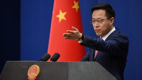 Chinese Foreign Ministry spokesman Zhao Lijian