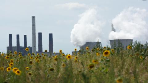 A coal power plant in Grevenbroich, Germany, on August 2, 2022. (Ying Tang/NurPhoto via Getty Images)