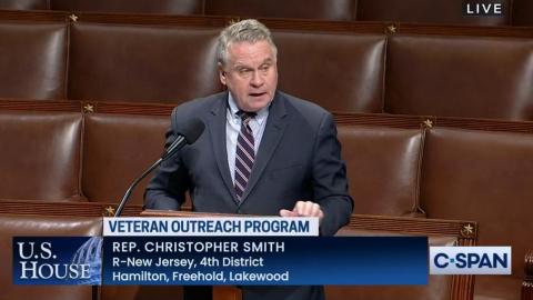 Rep. Chris Smith testifies in the US House of Representatives on September 28, 2022. (Screenshot via C-SPAN)