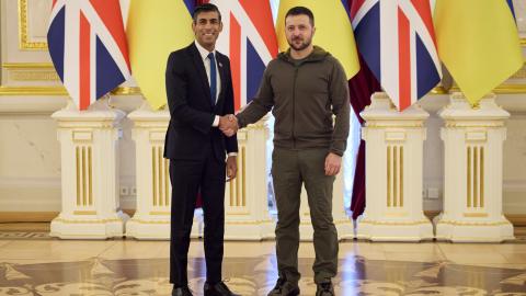 President of Ukraine Volodymyr Zelenskyy met with British Prime Minister Rishi Sunak, who is visiting our country for the first time. The head of state noted that the first visit of Rishi Sunak to Ukraine in the status of head of the British government was extremely meaningful and useful for both states.