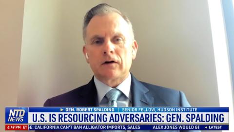 Gen. Robert Spalding, a senior fellow at the Hudson Institute, tells NTD that the United States is resourcing its authoritarian adversary, China, after U.S. intel chiefs released a report on March 8 that says China seeks to undercut the United States.