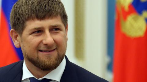 Chechen President Ramzan Kadyrov attends a ceremony to confer the 'City of Military Glory' title to five Russian towns, at the Kremlin on June 22, 2015 in Moscow, Russia. (Photo by Sasha Mordovets/Getty Images)