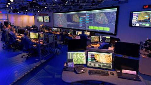 Common Mission Control Center at Beale Air Force Base in California on March 2021. (US Air Force Photo)