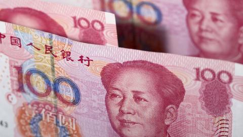 Chinese one-hundred yuan banknotes in Hong Kong, China. (Bloomberg Creative Photos via Getty Images)