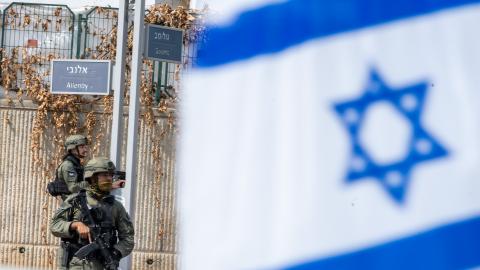Israeli security forces go on patrol on October 11, 2023, in Sderot, Israel. (Alexi J. Rosenfeld via Getty Images)