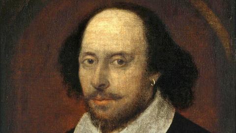 Portrait of William Shakespeare. (via wikimedia commons)
