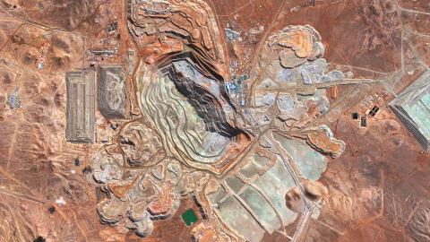 Escondida Copper Mine, Chile. (Gallo Images/Orbital Horizon/Copernicus Sentinel Data 2021 via Getty Images)