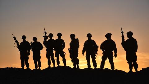 Soldiers from Task Force Stalwart on March 28, 2018, in a post in the outskirts of Afghanistan. (US Army via DVIDS)