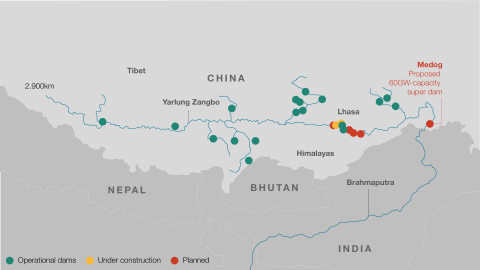 Source: Genevieve Donnellon-May, “China’s Super Hydropower Dam and Fears of Sino-Indian Water Wars,” Asia Global Online, November 9, 2022, https://www.asiaglobalonline.hku.hk/chinas-super-hydropower-dam-and-fears-sino-indian-water-wars.