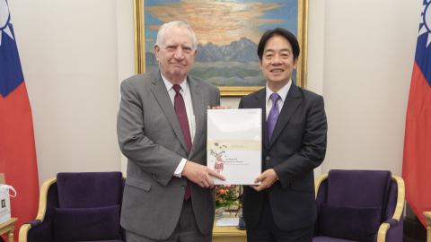 John P. Walters and Taiwanese President Elect William Lai in Taipei, Taiwan.