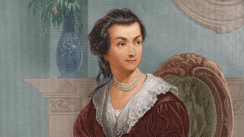 A painting of Abigail Adams by Christian Schussele. (Wikimedia Commons)