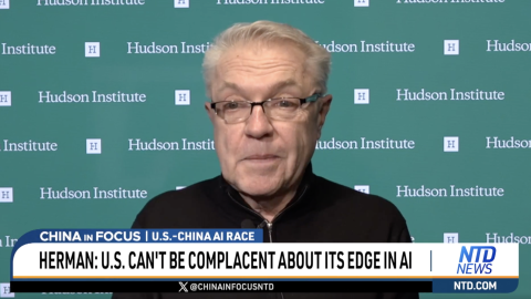 Arthur Herman discussing Chinese artificial intelligence on NTD.