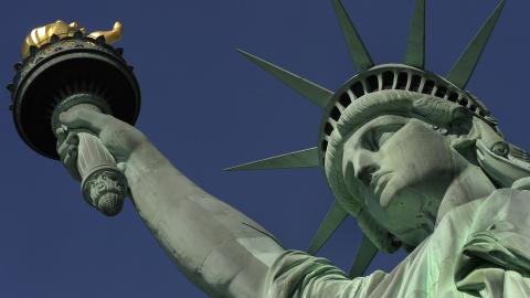The Statue of Liberty on May 20, 2009. (Timothy A. Clary/AFP via Getty)