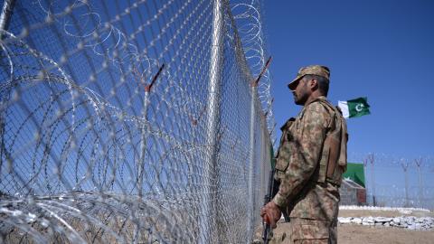 A Pakistani soldier in the South Waziristan District on October 18, 2017. (Getty Images)