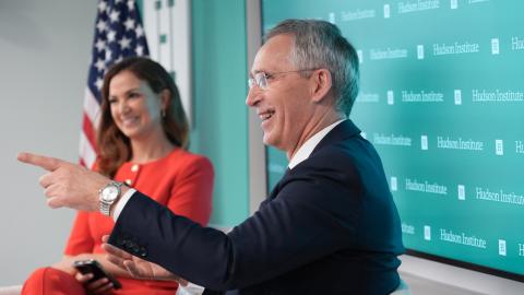 Rebeccah Heinrichs hosted Jens Stoltenberg, former secretary general of NATO, to examine the importance of economic security and alliance cohesion.