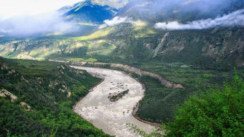 A view of Yarlung Tsangpo Grand Canyon in Tibet, China, on August 12, 2012. (Getty Images)