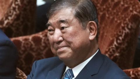 Japan's Prime Minister Shigeru Ishiba attends a budget committee session on the US tariff issue in the House of Representatives at the Parliament in Tokyo on August 4, 2025. (Kazuhiro Nogi via Getty Images)