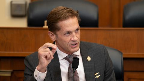 Representative Rich McCormick speaks during a House Committee on Foreign Affairs hearing on January 11, 2024. (Getty Images)