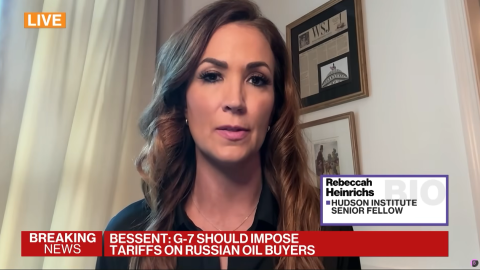 Rebeccah Heinrichs appears on Bloomberg’s "Balance of Power" to discuss Poland seeking a consultation with NATO powers after shooting down drones that crossed into its territory during Russia’s latest air strike on Ukraine.