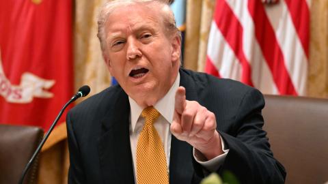 President Donald Trump in the Cabinet Room of the White House on November 7, 2025, in Washington, DC. (Getty Images)