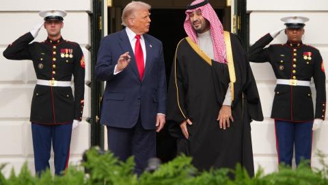 President Donald Trump meets with Crown Prince and Prime Minister Mohammed bin Salman of Saudi Arabia on November 18, 2025, in Washington, DC. (Getty Images)