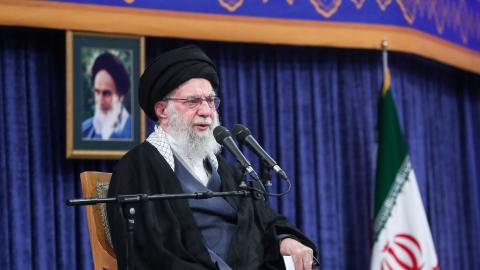 Iranâs Supreme Leader Ali Khamenei speaks speaks in Tehran, Iran on January 03, 2026. (Photo by IRANIAN LEADER PRESS OFFICE/Anadolu via Getty Images)