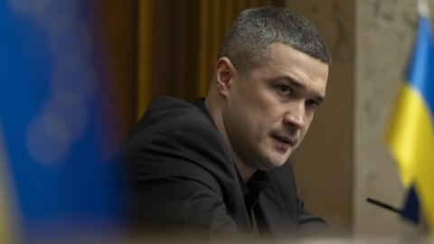 Minister of Defence of Ukraine Mykhailo Fedorov attends the plenary session of the Verkhovna Rada of Ukraine on January 14, 2026 in Kyiv, Ukraine. The Verkhovna Rada of Ukraine approved the Presidential decree extending martial law in Ukraine and the nationwide mobilization period for another 90 days. In addition, Ukraine’s new Minister of Defence Mykhailo Fedorov, the new Minister of Energy Denys Shmyhal, and Prime Minister Yulia Svyrydenko addressed the parliament. (Photo by Andrii Nesterenko/Global Image