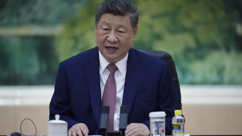 hinese President Xi Jinping speaks during a meeting with Russian Foreign Minister Sergey Lavrov (not pictured) at the Great Hall of the People on April 15, 2026 in Beijing, China. Lavrov is on a two-day visit in China to discuss the current war situation in both Ukraine and in the Middle East, alongside bilateral relations. (Photo by Iori Sagisawa - Pool/Getty Images)