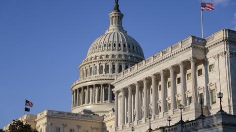 The U.S. Capitol building is shown on April 20, 2026 in Washington, DC. House Republicans are set to bring their first spending bills for the upcoming fiscal year to the floor this week. (Photo by Heather Diehl/Getty Images)
