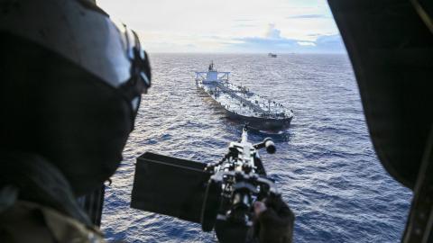 Overnight, U.S. forces carried out a maritime interdiction and right-of-visit boarding of the sanctioned stateless vessel MT DAVINA located in the Indian Ocean within the INDOPACOM area of responsibility, June 4, 2026. We will continue global maritime enforcement to disrupt illicit networks and interdict vessels providing material support to Iran, wherever they operate. International waters cannot be used as a shield by sanctioned actors. The Department of War will continue to deny illicit actors and their 