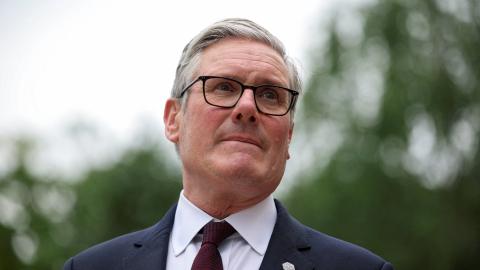 British Prime Minister Keir Starmer at the G7 summit on June 16, 2026, in Evian-les-Bains, France. (Getty Images)