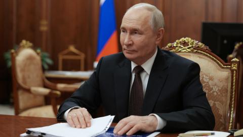 Russia’s President Vladimir Putin attends a meeting at the Kremlin in Moscow on June 29, 2026. (Getty Images)