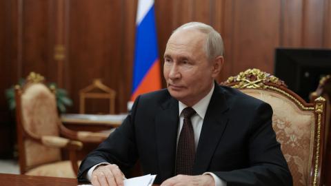 Russia’s President Vladimir Putin attends a meeting at the Kremlin in Moscow on June 29, 2026. (Getty Images)