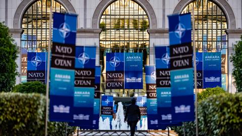A view of the Presidential Palace, the venue for the NATO Summit on July 8, 2026, in Ankara, Turkey. (Getty Images)