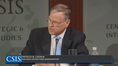 Cronin at CSIS july 2026