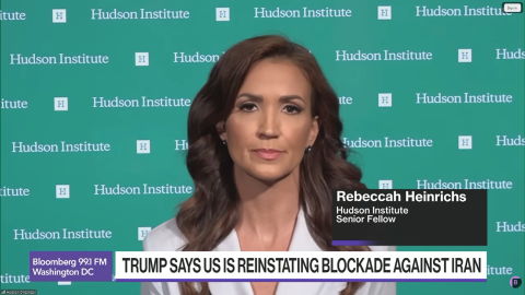 screenshof of Rebeccah henrichs on bloomberg tv 
