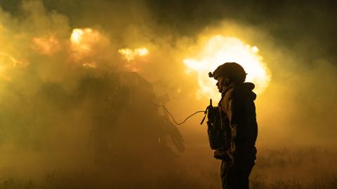 Ukrainian soldiers fire at Russian positions in Donetsk Oblast in Ukraine on May 31, 2026. (Getty Images)