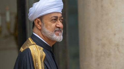 Sultan of Oman Haitham bin Tarik is seen during an official visit to Paris on June 29 2026. (Getty Images)