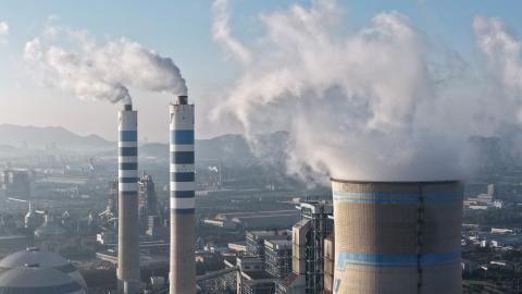 A coal-fired power plant is seen in Zhenjiang, China, on July 15, 2026. (Getty Images)