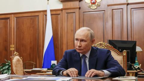 Russian President Vladimir Putin at a meeting in Moscow on September 8, 2026. (Getty Images)