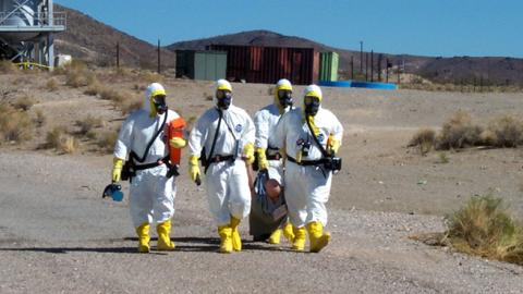 WMD/Counter terrorism training exercise at the Phoenix facility on the Nevada Test Site, September 2, 2012  (National Nuclear Security Administration/Nevada Site Office)